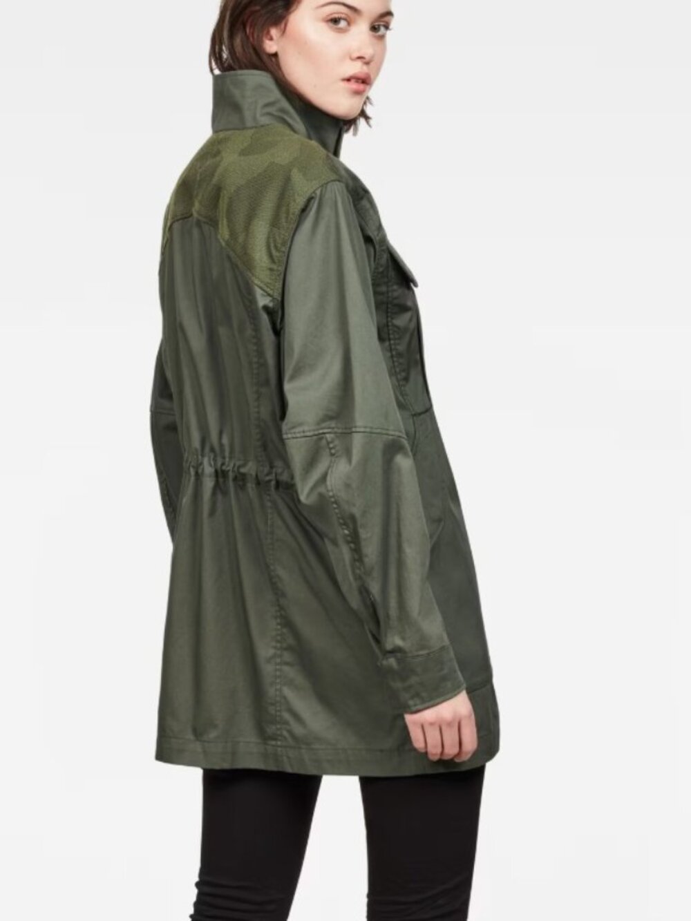 G-Star RAW Deline PST Green Cotton Field Jacket Women’s Large - Picture 8 of 16